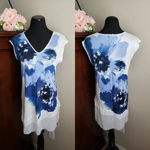 Kim & Cami Floral Tunic Top